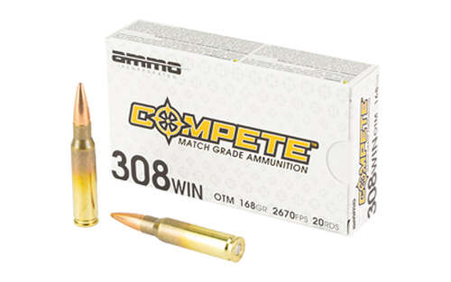 Ammunition Ammo Inc Compete 308Win AMMO INC 308WIN 168GR OTM 20/200 • Model: Compete